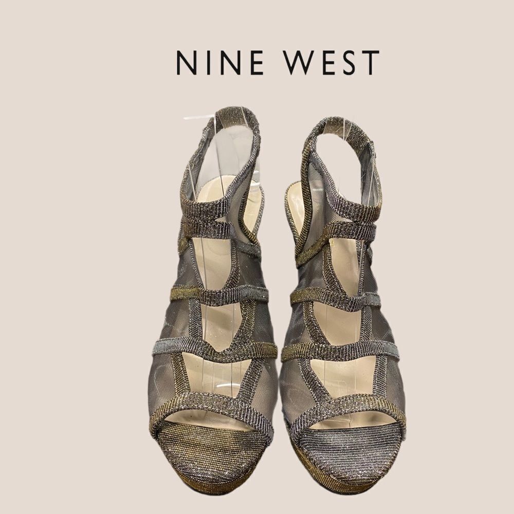 Nine West "DareMe" Caged Stiletto Heels 9.5 - Picture 2 of 4
